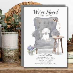Maltese Dog We've Moved Moving Announcement Ankündigung