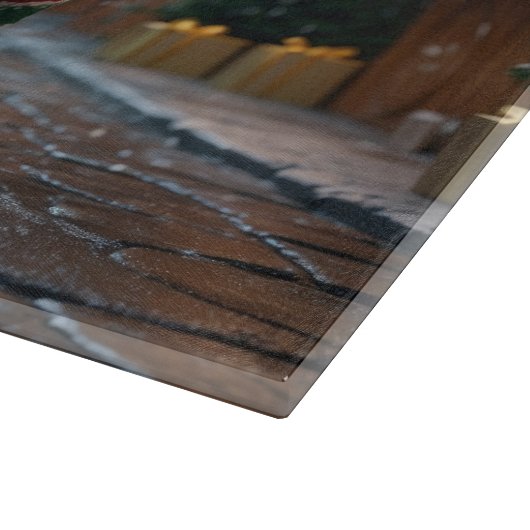 Maltese Dogs Christmas Snow Holiday Schneidebrett (Ecke)