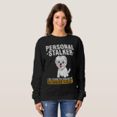 Maltese For Men Women Dog   Trainer Sitter Sweatshirt (Vorne ganz)