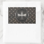 Maltese Gridiron Rechteckiger Aufkleber (Tasche)