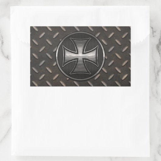 Maltese Gridiron Rechteckiger Aufkleber (Tasche)