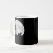 Maltese Halloween Skeleton Funny Dog Youth Kid Gir Kaffeetasse (Vorderseite Links)
