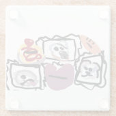 Maltese hearts  glasuntersetzer (Rückseite)