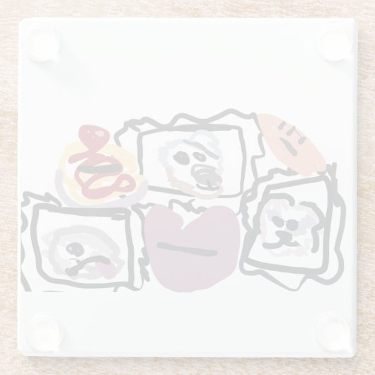 Maltese hearts  glasuntersetzer (Rückseite)