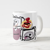 Maltese hearts  Jumbo-Tasse (Vorderseite Rechts)