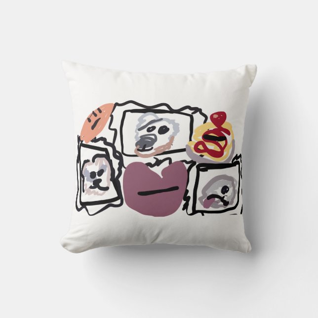 Maltese hearts  kissen (Vorderseite)