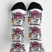 Maltese hearts  socken (Oben)