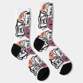 Maltese hearts  socken (Rechts)