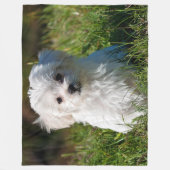 MALTESE PUPPY FLEECEDECKE (Vorderseite)
