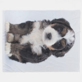 MALTESE PUPPY FLEECEDECKE (Vorderseite (Horizontal))