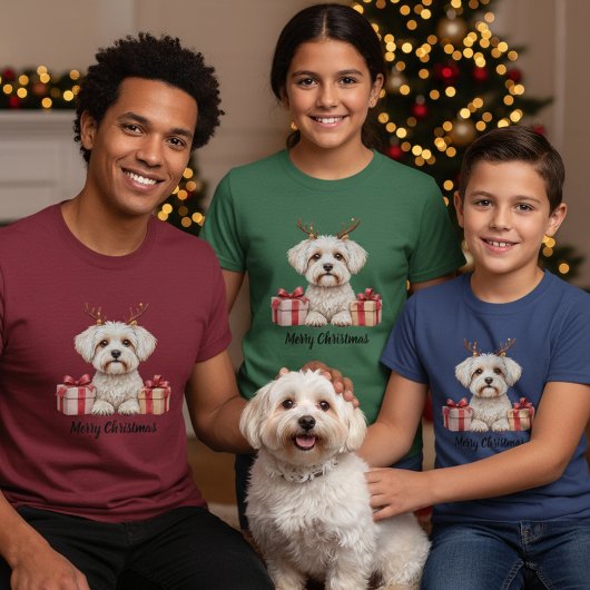 Maltese Reindeer T-Shirt