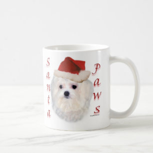 Maltese Santa Paws Kaffeetasse