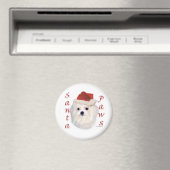 Maltese Santa Paws Magnet (In Situ (Geschirrspüler))