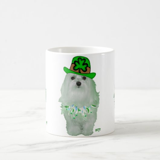 Maltese St. Patricks Day Kaffeetasse (Mittel)
