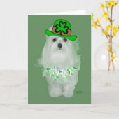 Maltese St. Patricks Day Karte (Gelbe Blume)