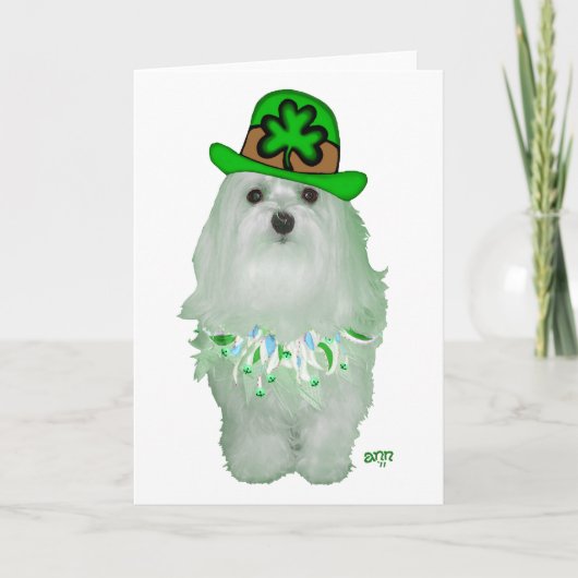 Maltese St. Patricks Day Karte (Vorderseite)