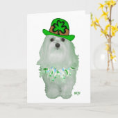 Maltese St. Patricks Day Karte (Gelbe Blume)