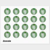 Maltese St. Patricks Day Runder Aufkleber (Blatt)