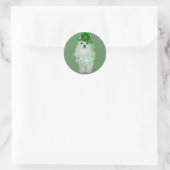 Maltese St. Patricks Day Runder Aufkleber (Tasche)