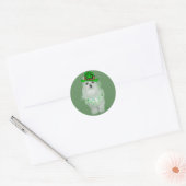 Maltese St. Patricks Day Runder Aufkleber (Umschlag)