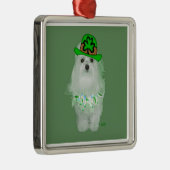 Maltese St. Patricks Day Silbernes Ornament (Rechts)