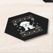 Maltese Ugly Christmas Sweater Untersetzer (angewinkelt)