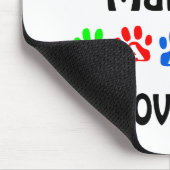 Maltese Walks Design Mousepad (Ecke)