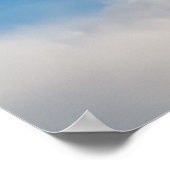 ☁️ Maltese Winter Blue Poster (Ecke)