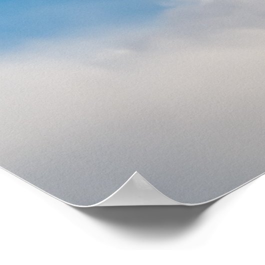 ☁️ Maltese Winter Blue Poster (Ecke)