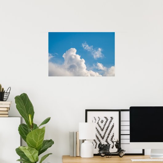☁️ Maltese Winter Blue Poster (Heimbüro)
