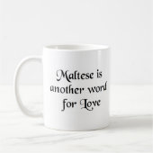 maltese Wort Kaffee Tasse (Links)
