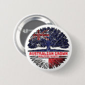 Malteser australischer Tree-Roots-Flag Button (Vorne & Hinten)