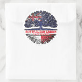 Malteser australischer Tree-Roots-Flag Runder Aufkleber (Tasche)