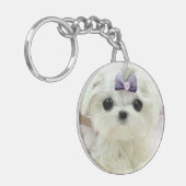 Malteser Baby Schlüsselanhänger (Vorderseite links)