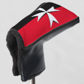 Malteser Cross & Malta Flagge Golf Covers / Clubs Golf Headcover (3/4 Vorderseite)
