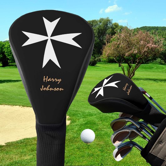 Malteser Cross & Malta Flagge Golf Covers Cross Cl Headcover