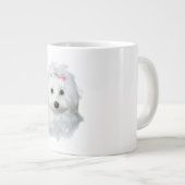 Malteser des Elegance Fluffy Beauty Jumbo-Tasse (Vorderseite Rechts)