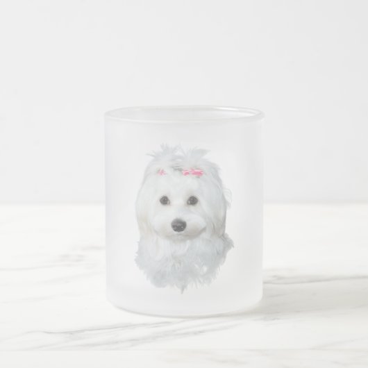 Malteser des Elegance Fluffy Beauty Mattglastasse (Mittel)