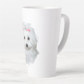 Malteser des Elegance Fluffy Beauty Milchtasse (Rechte Ecke)