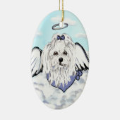 Malteser Engel Keramik Ornament (Rechts)