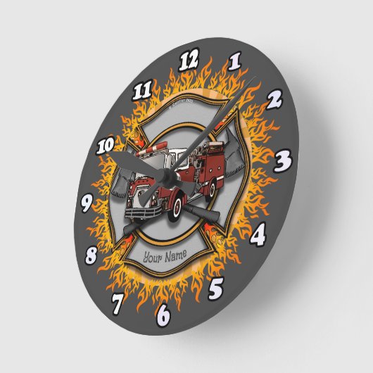 Malteser Feuerwehruhr für Cross-Truck Runde Wanduhr (Winkel)