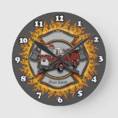 Malteser Feuerwehruhr für Cross-Truck Runde Wanduhr (Vorderseite)