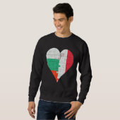 Malteser Flaggenherz Sweatshirt (Vorne ganz)