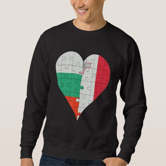 Malteser Flaggenherz Sweatshirt (Vorderseite)
