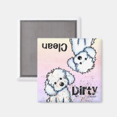 Malteser Geschirrspüler-Magnet Magnet (Vorderseite/Rückseite)