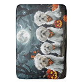 Malteser Halloween Spooky Badematte (Vorderseite Vertikal)