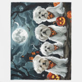 Malteser Halloween Spooky Fleecedecke (Vorderseite)