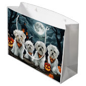 Malteser Halloween Spooky Große Geschenktüte (Rückseite Schrägansicht)