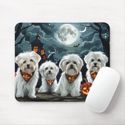 Malteser Halloween Spooky Mousepad (Mit Mouse)