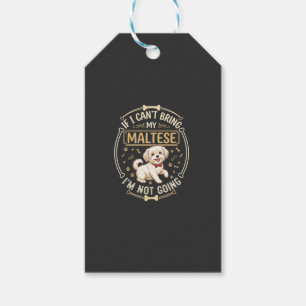 Malteser Hund geht nicht Roter Fliegenknoten Knoch Geschenkanhänger